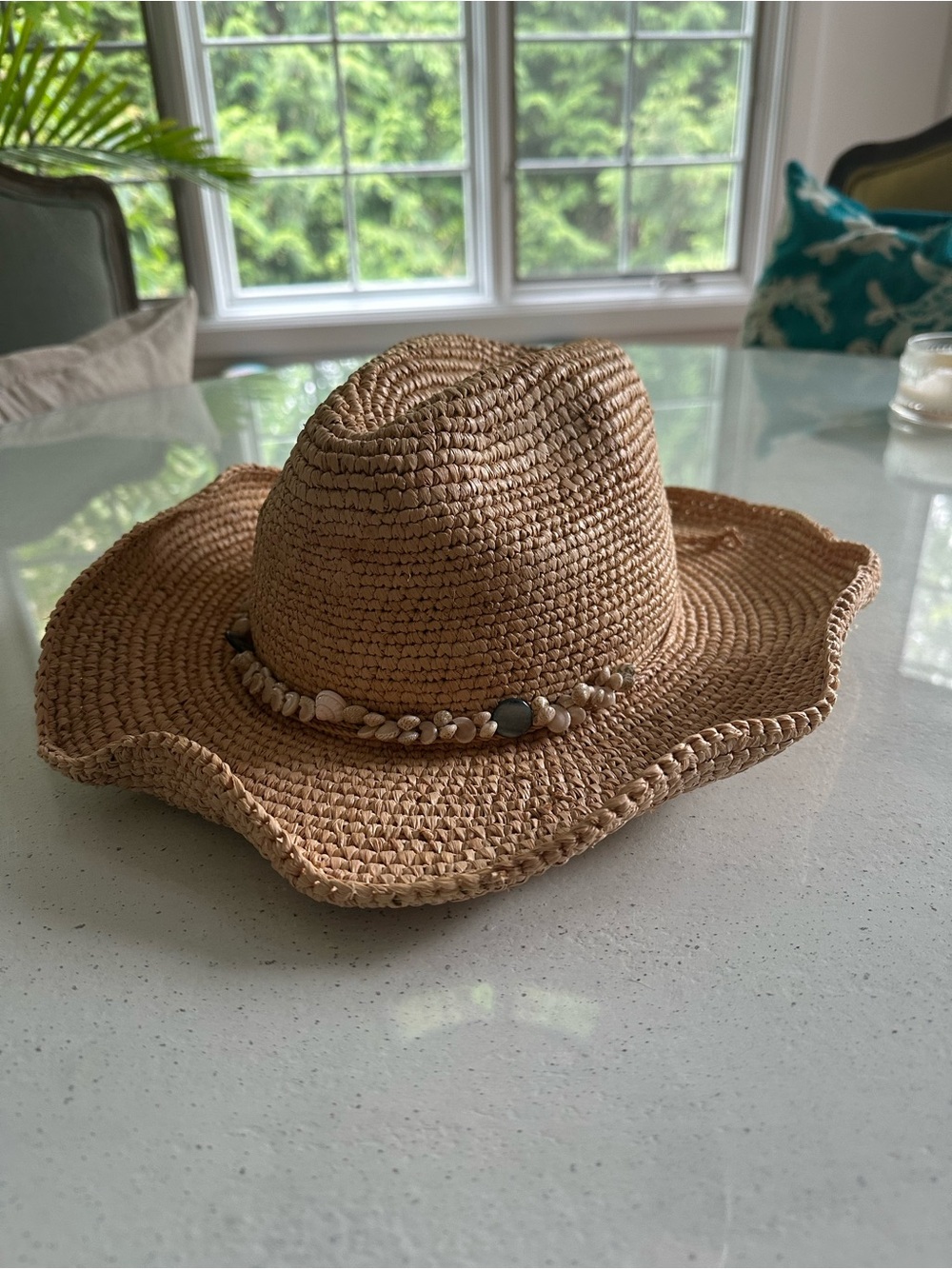 Tommy Bahama Natural Straw Sun Hat - Light Tan